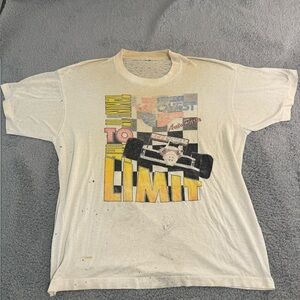 Vintage 90's CarQuest Takin' It to the Limit Graphic Tee Size XL Distressed‎